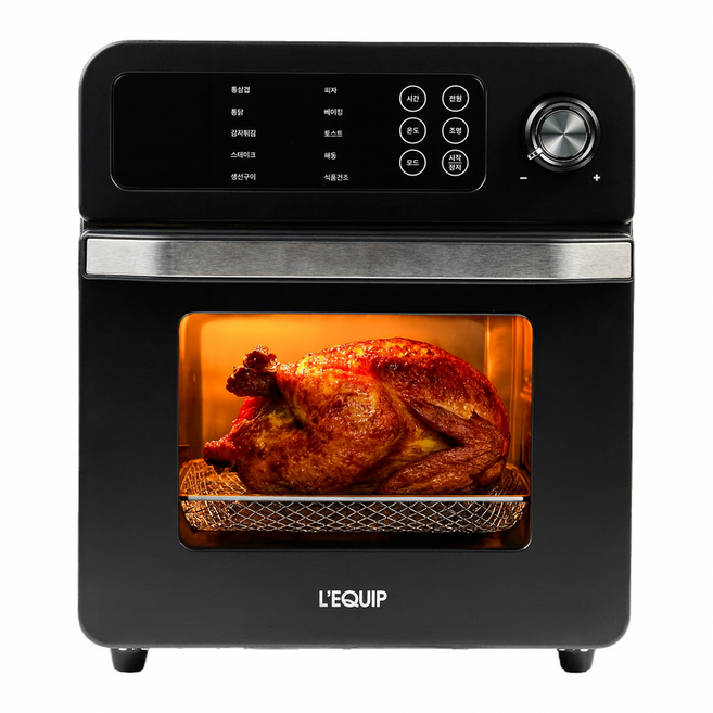 리큅 스테인리스 에어프라이어 오븐 15L, LAF-EO1507, 블랙