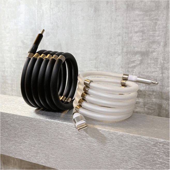 스네이크V3 자석케이블 8핀 갤럭시23 CTOC 초고속충전, C타입 TO C타입, 화이트, 1m, 1개