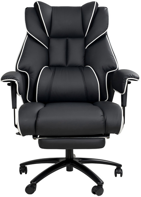 레퓰리 게이밍의자 컴퓨터의자 사무용 중역의자 PC방 책상의자 편안한 장시간 사용 다용도 커스텀체어, 블랙