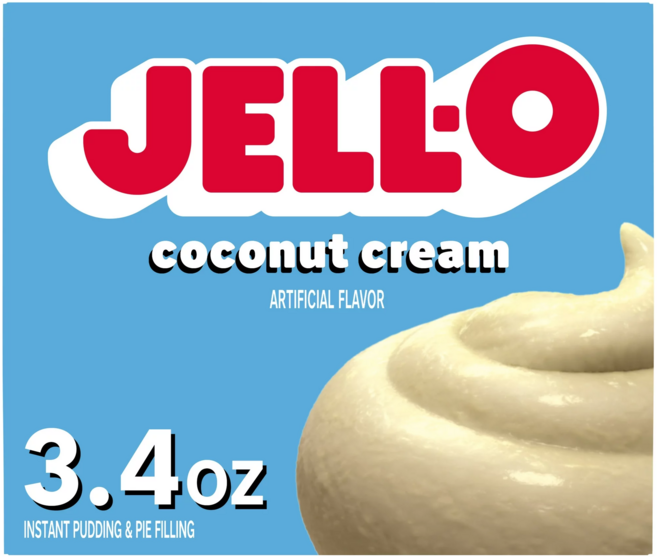 Jello 푸딩 앤 파이 필링 코코넛 크림, 96g, 1개
