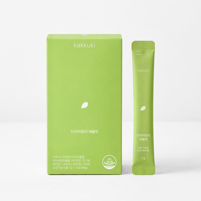 다이어팅티 애플맛 체지방 감소 혈당케어 비타민 미네랄 12중 기능성 마시는 탄산 다이어트, 14회분, 1박스