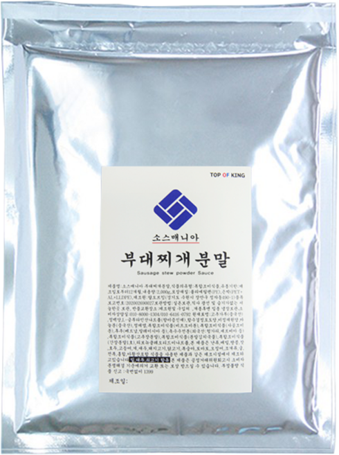 소스매니아 부대찌개 양념 분말-1kg(40인분) 업소용 가정용, 1개, 1kg