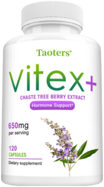 비텍스 + 체이스트리 베리 추출물 650mg - 유전자 변형 없음, 2개, 60회분