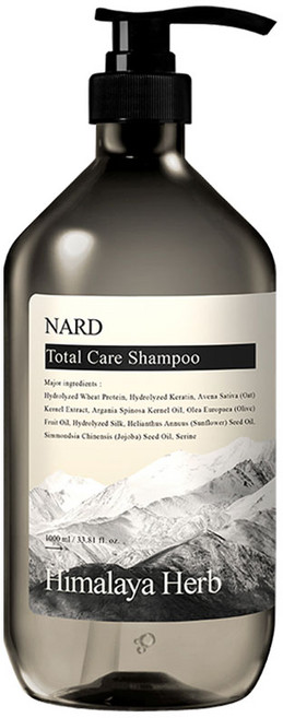 부케가르니 히말라야 허브 나드 토탈케어 샴푸 시그니처향 1000ml, 1L, 1개