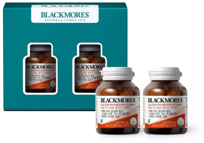 블랙모어스 칼슘 마그네슘 플러스 비타민 D