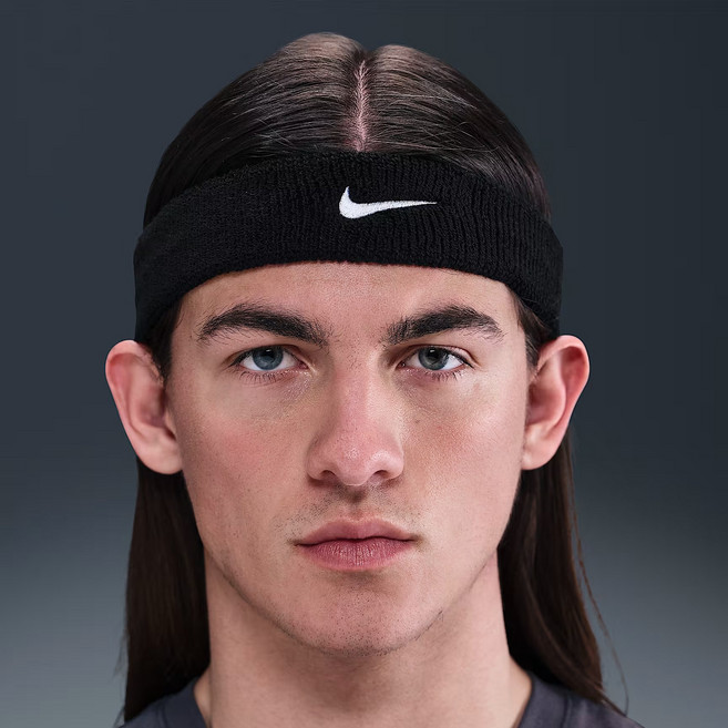 나이키 클래식 스우시 헤어밴드 블랙 [나이키코리아 정식제품] ii5131, 1개