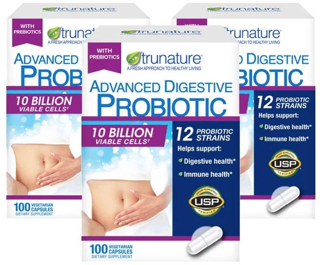 트루네이처 어드밴스드 다이제스티브 프로바이오틱 100억유산균, 3개, 100정 - 쿠팡