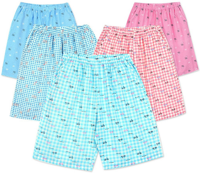 알콩단잠 국내생산 잠옷바지 남성 여성 여름 파자마 반바지 여름 홈웨어