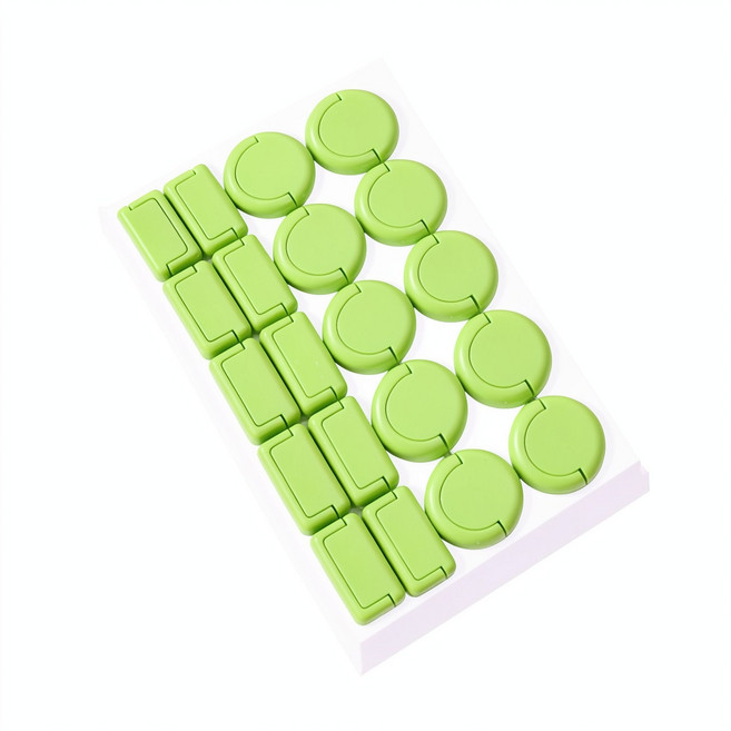 插座防護蓋安全塞, 提手款 - 綠色 - 3插 x10個裝 散裝, 1個