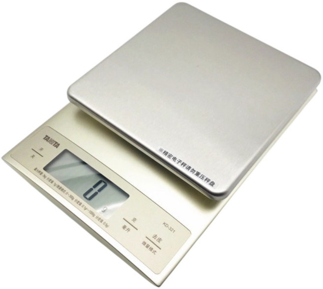 TANITA 精密電子秤, 3kg, 銀色, KD-321