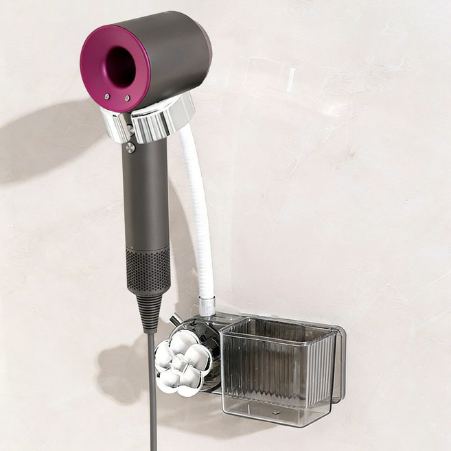 자홀포 각도 다각도 조절 핸즈프리 고급형 드라이기 고데기 거치대, 그레이, 1개