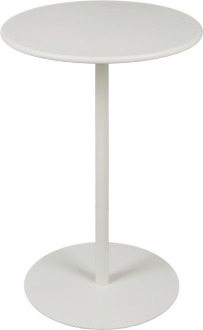 메블르 철제 테이블 거실 보조 협탁 쇼파 사이드 테이블 원형 40cm, 화이트