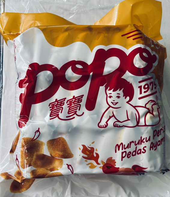 popo 寶寶 辣味雞肉脆餅, 288g, 1個