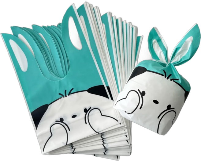 모디안 구디백 단체 포장 보자기형 선물 봉투 13.5 x 22 cm, 강아지, 50개