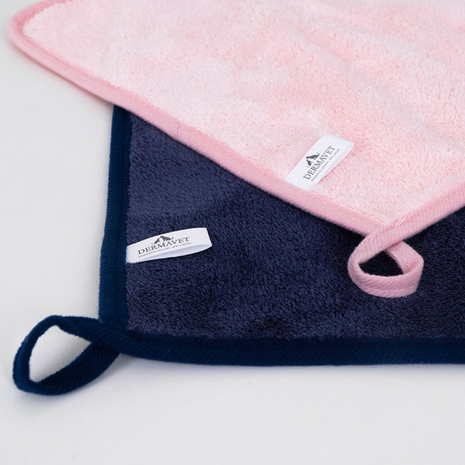더마벳 강아지 수건 발수건 타올 (핑크1 딥블루1) 30 x 30cm