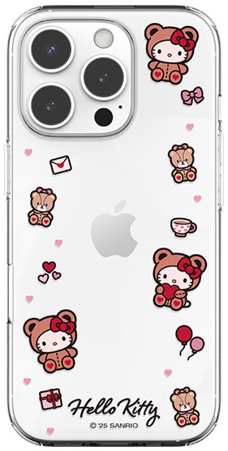 산리오 베어코스튬 갤럭시 아이폰 투명 젤리 케이스