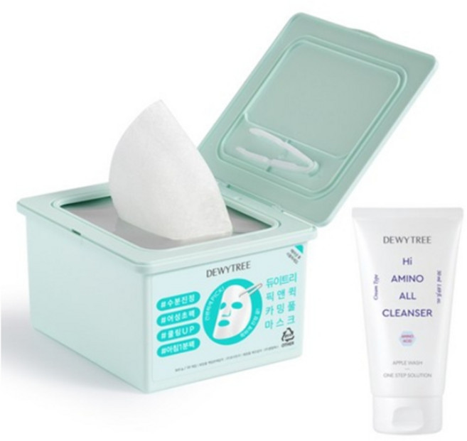 듀이트리 스페셜 픽앤퀵 뽑아쓰는 마스크 카밍풀 + 하이아미노 폼 50ml, 1개