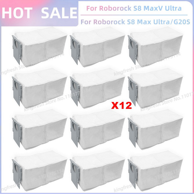 roborock 호환 S8 MaxV Ultra Max G20S 교체 부품 액세서리 메인 롤러 사이드 브러시 Hepa 필터 걸레 먼지 봉투