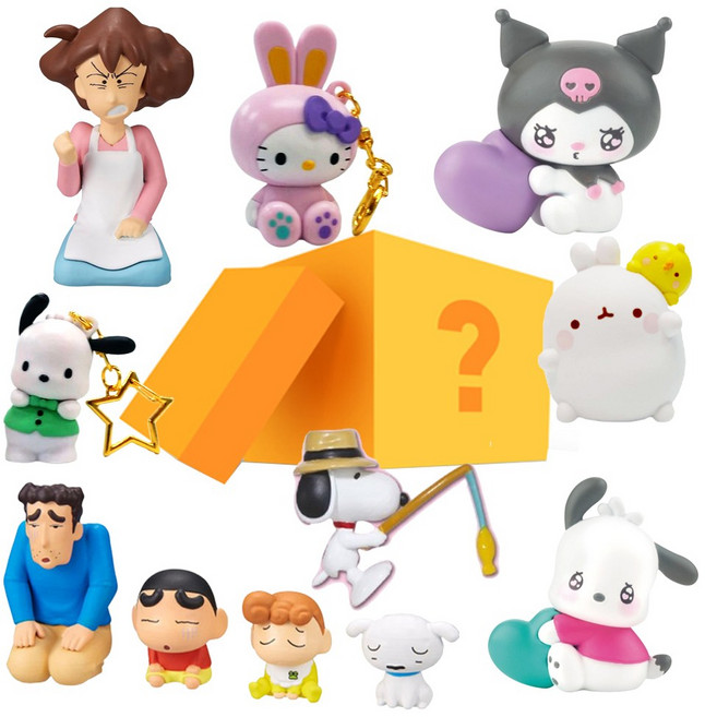 (무료배송) 미스터리 랜덤박스 시즌2 피규어 키링 캔디 가챠 뽑기 럭키, 1박스, 120g