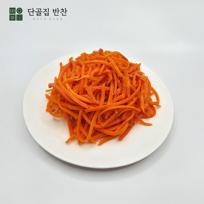 [단골집반찬] 볶은 당근채(굵은채) 2kg / 김밥 주먹밥재료, 1개