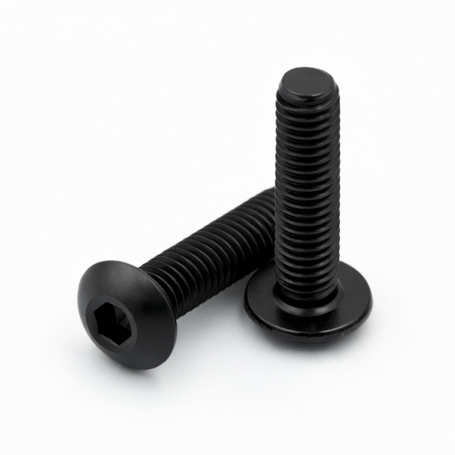 인프라테크몰 M4 검정 착색 스텐 서스 둥근머리 육각렌치 볼트, 10개, 10mm