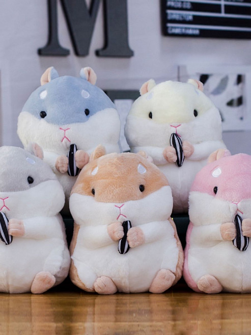 햄스터인형 인형 귀여운 햄토리 애착, 블루 햄스터 걸이, 9센티미터는 해바라기씨를 가지지 않는다.