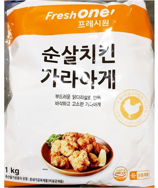 대량 냉동 순살 치킨가라아게 1kgX10 업소용 가라아케, 1kg, 1