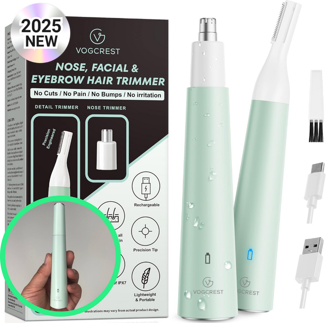 보그크레스트 2in1 전동 눈썹정리기 코털정리기, RFCD529