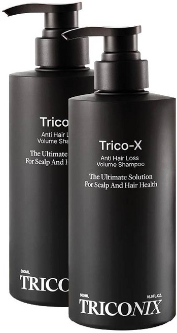 5위 - 1+1 트리코닉스 트리코엑스 완화 볼륨 블랙샴푸 스테디셀러, 2개, 500ml