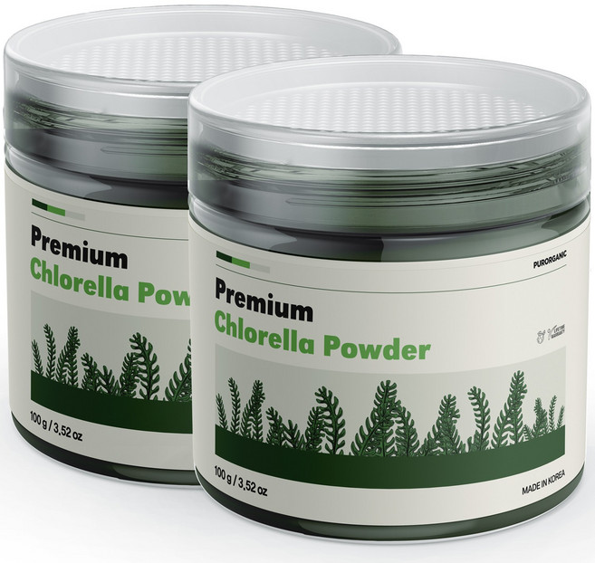 푸로가닉 퓨어 클로렐라 파우더, 2개, 100g