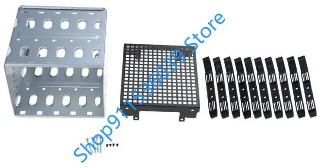 5.25인치 5개의 SATA SAS HDD 케이지 랙 하드 드라이브 디스크 인클로저 (팬 트레이 캐디 어댑터 포함), 01 빠른, 01 검정