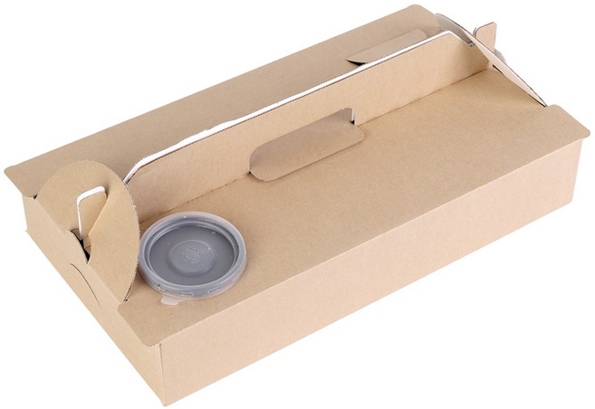 크라프트손잡이생선구이_대 생선구이박스 치킨 튀김류 배달 포장용기 [100개], 100개