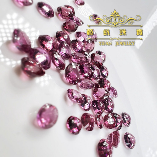 藝釩珠寶 特殊色鎂鋁榴石 4-6mm 正圓形 半寶石系列 金工、鑲嵌、裸石、刻面