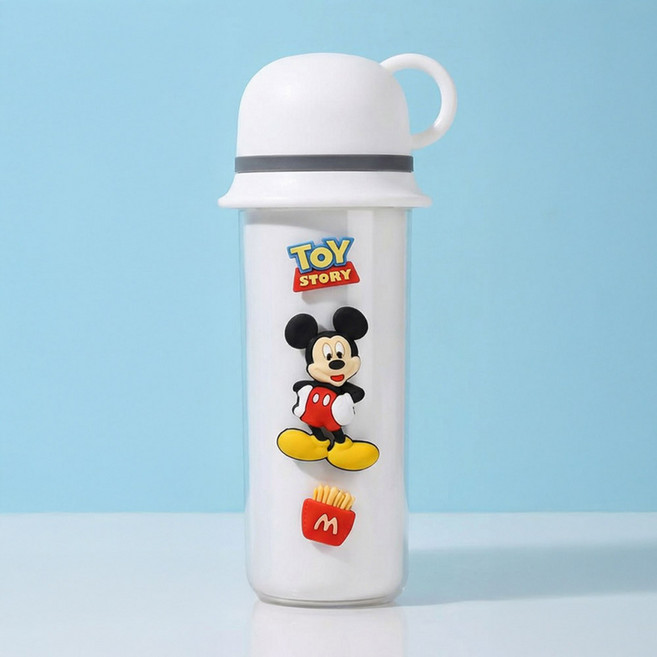 토이토이 어린이 휴대용 양치컵 손잡이 칫솔 케이스, 화이트, 1개