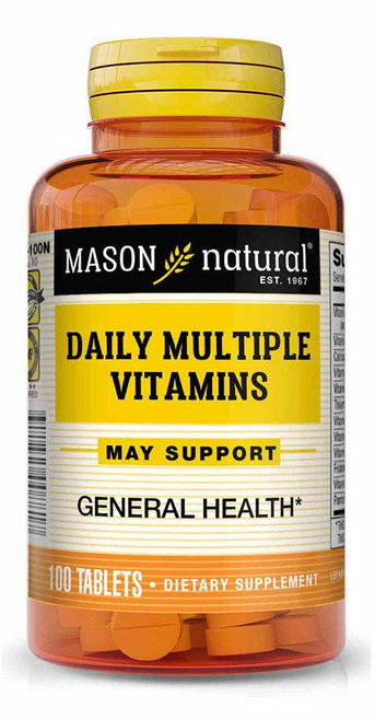 Mason Naturals 每日綜合維他命 無糖, 100顆, 1罐