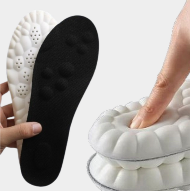 요거꾹 푹신한 운동화 신발 메모리폼 구름 깔창, 블랙, 1개