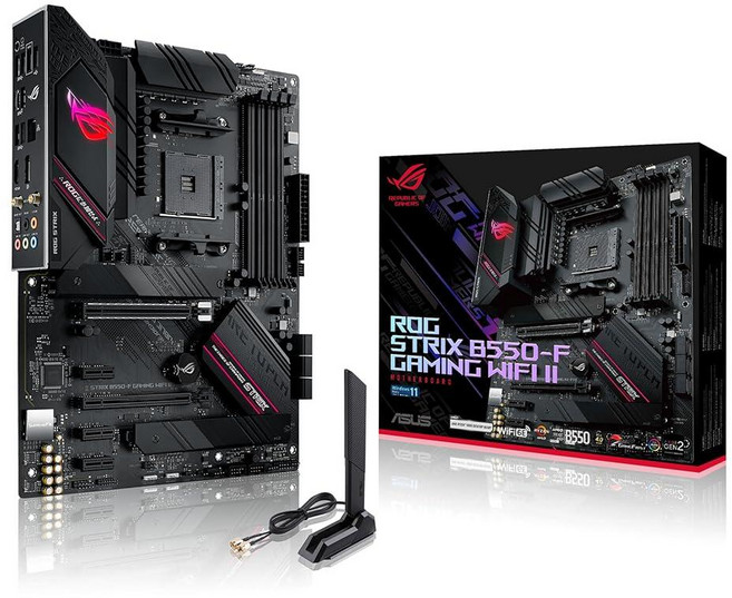 ASUS ROG Strix B550-F Gaming WiFi II AMD 소켓 AM4 ATX DDR4 마더보드, ASUS ROG Strix B550-F Gaming W