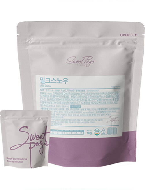 스위트페이지 밀크스노우 파우더 1kg, 1개, 1개입