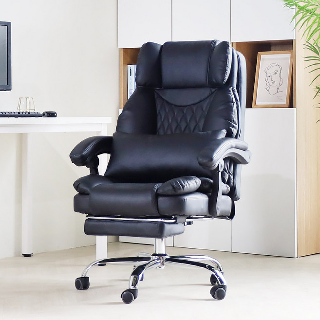 일루일루 다이아 타이탄 침대형 리클라이너 컴퓨터 사무용 의자 5컬러, 블랙