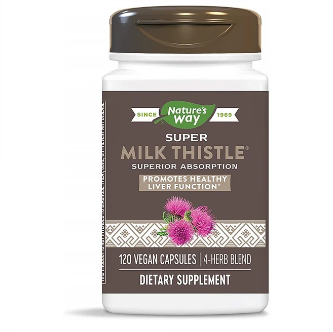 Nature's Way Super Milk Thistle 네이처스웨이 슈퍼 밀크씨슬 120베지캡슐, 1개, x, 120정 - 쿠팡