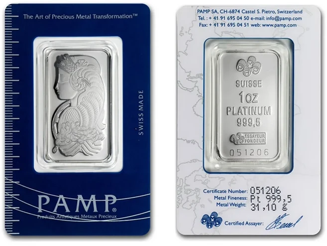 금도금 황동 코어 공예품 휴일 선물 장식 1 온스 플래티넘 바 24k, 01 1 oz Platinum