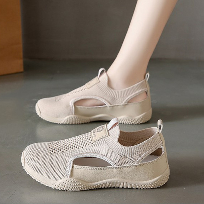 ANYOU 여성 스니커즈 매쉬 통풍이 운동화 발편한 푹신 슬립온 워킹화