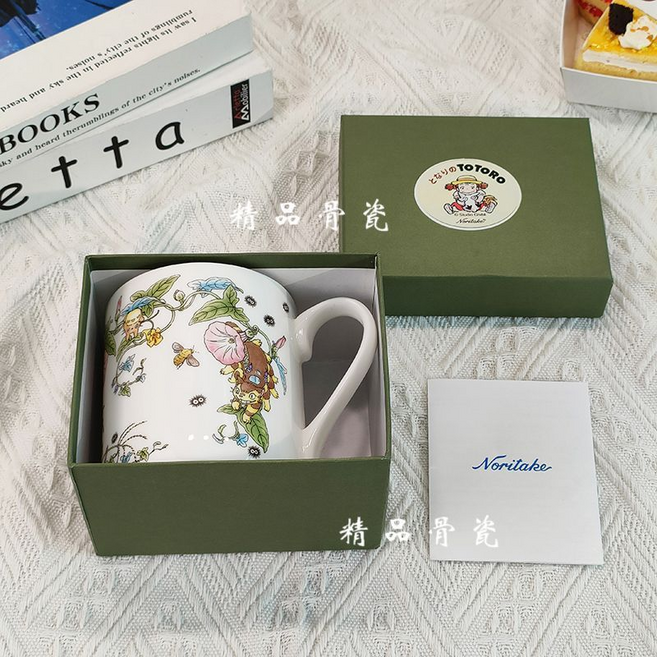 Noritake 龍貓 骨瓷 茶杯, 龍貓7-8月+馬克杯 禮盒裝, 1個