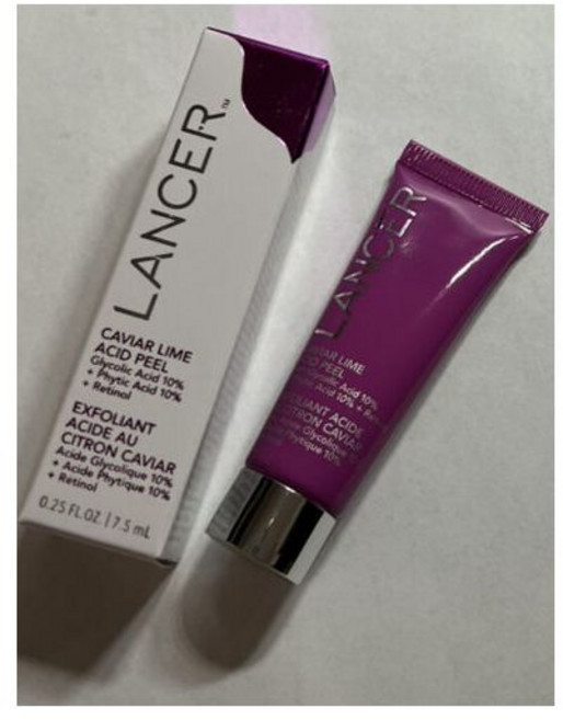 Lancer Caviar Lime Acid Peel with Glycolic Acid+Phytic Acid+레티놀 7.5ml, 1개