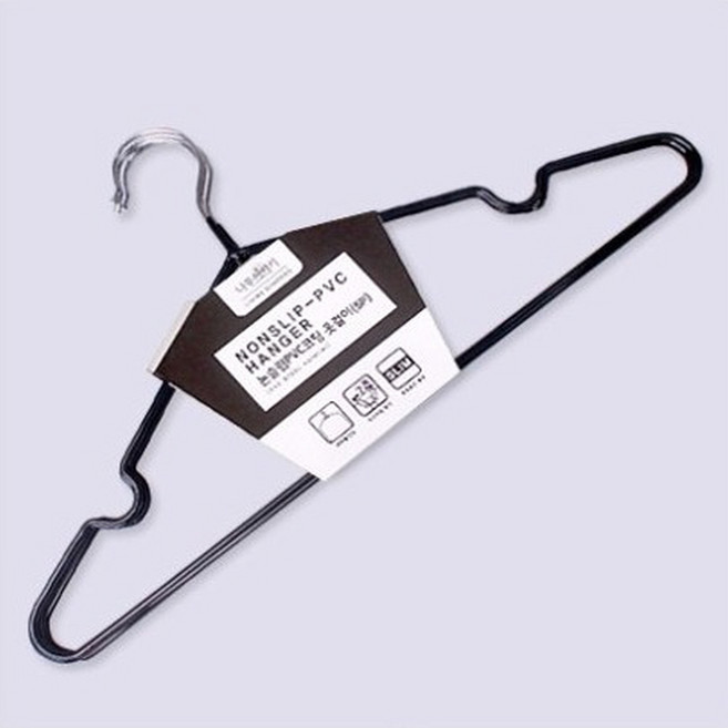 논슬립 PVC 코팅 슬림한 깔끔한 미끄럼 방지 옷걸이 5P, 상세페이지 참조, 상세페이지 참조