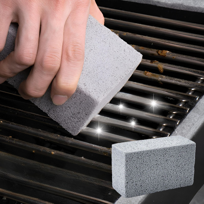 바베큐 그릴 석쇠 청소 블럭 기름기 그을림 제거 경석 스톤 수세미, 청소블럭, 1개