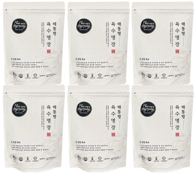 해통령 더 진한 육수명장, 6개, 80g