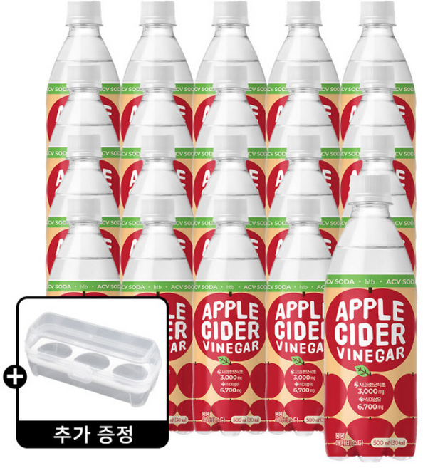 봉봉 애플사이다 비니거 20페트 () + 계란 트레이, 1개, 500ml