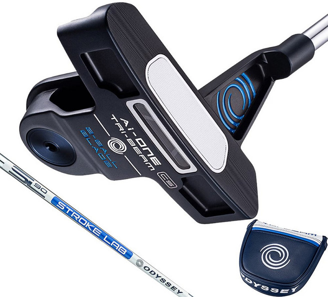 캘러웨이 오디세이 ODYSSEY 남성 AiONE 트라이 빔 2BALL BLADE CS 퍼터 로프트 3도 STROKE LAB 90 216357, 33.0