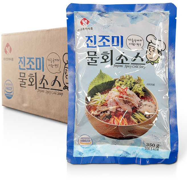 진조미 물회소스 350gX30ea (1박스) / 주문진물회 물회육수 물회양념 진조미식품, 30개, 350g